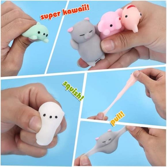 Squishies Squishy Toy 24pcs Party Favors for Kids Mochi Squishy Toy moji Kids - Picture 2 of 7